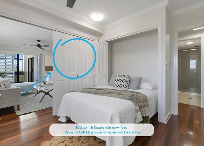 Stunning Coastal 3 Bedroom Apartment In Cairns Cbd